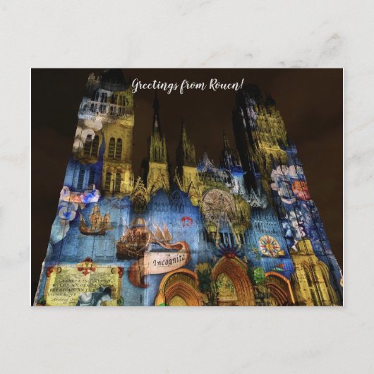 aWorld2祝：ルーアンさんのご挨拶！ ポストカード (正面)