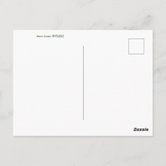 aWorld2祝:ルーマニアからの挨拶！ ポストカード (裏面)