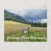 aWorld2祝:ルーマニアからの挨拶！ ポストカード (正面)