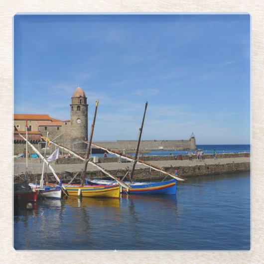 aWorld2祝: Collioure ガラスコースター (正面)
