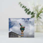 aWorld2：サン祝ノゼさんからの挨拶！ ポストカード (スタンド正面)