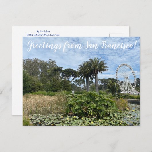 aWorld2:サン祝フランシスコからの挨拶! ポストカード (正面/裏面)