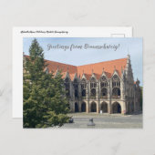 aWorld2：ブラウ祝ンシュヴァイグの挨拶！ ポストカード (正面/裏面)