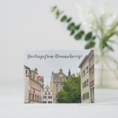 aWorld2：ブラウ祝ンシュヴァイグの挨拶！ ポストカード (スタンド正面)