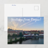 aWorld2：プラハ祝からの挨拶！ ポストカード (正面/裏面)