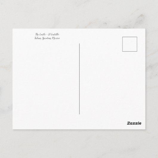 aWorld2:祝トゥルムからの挨拶! ポストカード (裏面)