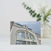 aWorld2:祝ブカレストの挨拶！ ポストカード (スタンド正面)