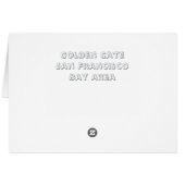 aWorld2Celebrate: Golden Gate, San Francisco (裏面横)