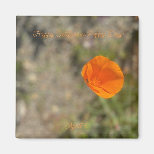 aWorld2Celebrate: Happy California Poppy Day! マグネット (正面)