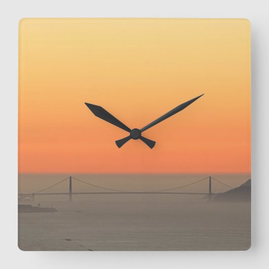 aWorld2Celebrate: The Golden Hour スクエア壁時計 (正面)