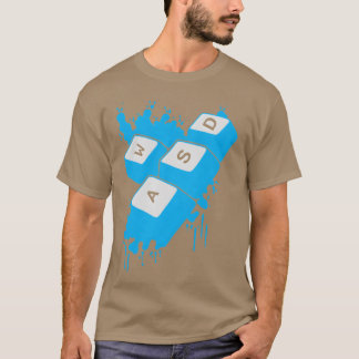 AWSD ゲーミング コントロール ゲーム好き ゲーマー コントローラ gi Tシャツ