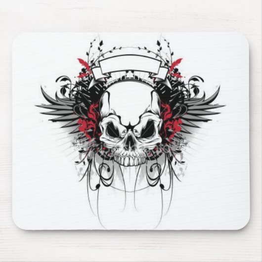 Awsomeのスカル マウスパッド (正面)