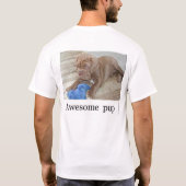 Awsome犬、素晴らしい犬の2006Year Tシャツ (裏面)