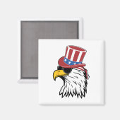Awsome Patriotic Eagle Usa Tee マグネット (正面/裏面)