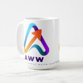 AWWとマグカップ コーヒーマグカップ (正面左)
