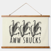 Aww Shucks Corn Husk Funny Farm 吊り下げ型タペストリー (正面)
