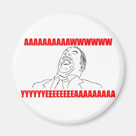 awwww yeh rage漫画lol rofl マグネット (正面)