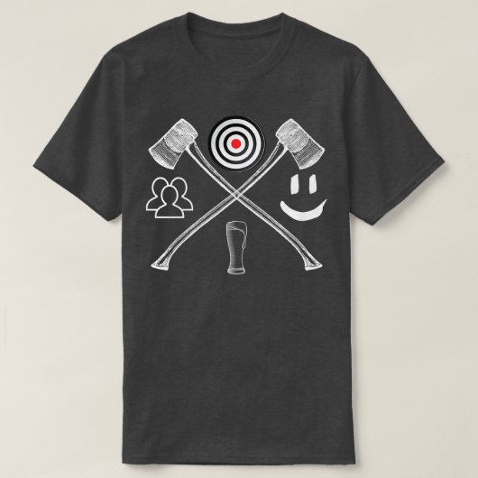 Axの基本的なコンポーネントの配置 Tシャツ (デザイン正面)