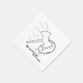 "Axを顔に適用" – 野蛮人の方法。 スタンダードカクテルナプキン (角)