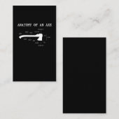 AXスローアナトミおもしろいアハチェットランバージャック 名刺 (正面/裏面)