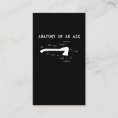 AXスローアナトミおもしろいアハチェットランバージャック 名刺 (正面)