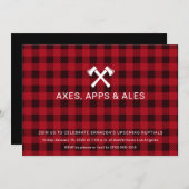 Axスローバチュラーパーティ招待状 招待状 (正面/裏面)