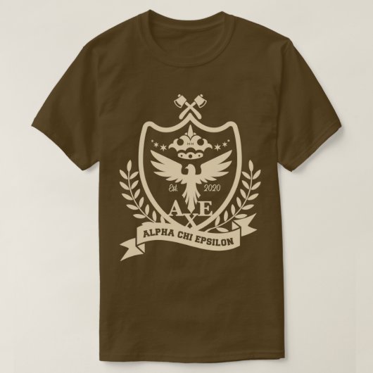 AXフラットイエロークレスト1 Tシャツ (デザイン正面)