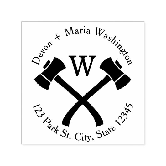 Axモノグラムアドレス セルフインキングスタンプ (デザイン)