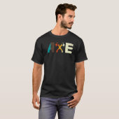 Axレタリングヴィンテージ軸Tomahawk投げ Tシャツ (正面フル)
