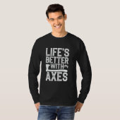 Ax投げターゲット練習LumberjackスポーツViki Tシャツ (正面フル)