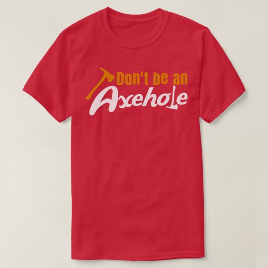 Ax投げピンAxehole Tomahawk軸Lumberjack Tシャツ (デザイン正面)