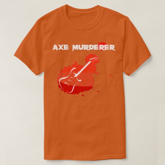 Ax殺人犯ギターロゴ Tシャツ (デザイン正面)
