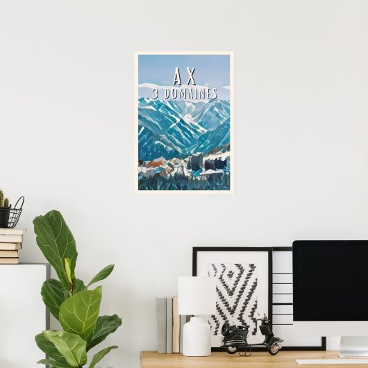 Ax 3 Domaines Station de ski ポスター (ホームオフィス)