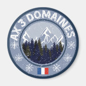 Ax 3 Domaines Station de ski マグネット (正面)