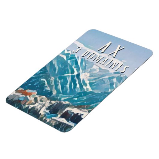 Ax 3 Domaines Station de ski マグネット (左側)