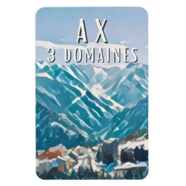 Ax 3 Domaines Station de ski マグネット