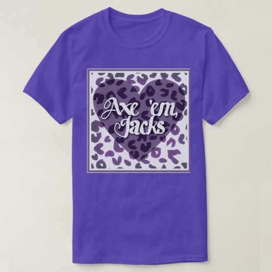 Ax em leopard print tシャツ (デザイン正面)