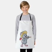 Ax & Hatを使用した農家としてのマウス エプロン (着用した状態)