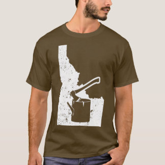 Ax LogトラックドライバーシャツIdahoシャツ林業1 Tシャツ