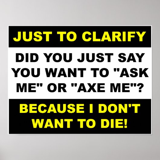 Ax Meポスタおもしろいー ポスター (正面)