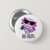 Ax-olotl動物おもしろいAxolotlプン 缶バッジ (正面&裏面)