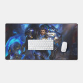 Ax Wielderゲームデスクマット | 武器マスターデザイン デスクマット (キーボード&マウス)