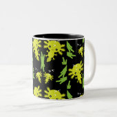 Axaotl Salamanderキッズギフト ツートーンマグカップ (正面右)