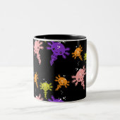 Axaotl Salamanderキッズギフト ツートーンマグカップ (正面右)