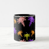 Axaotl Salamanderキッズギフト ツートーンマグカップ (中央)