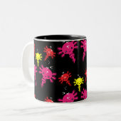 Axaotl Salamanderキッズギフト ツートーンマグカップ (正面左)