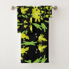 Axaotl Salamanderキッズギフト バスタオルセット