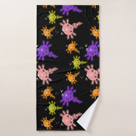 Axaotl Salamanderキッズギフト バスタオル