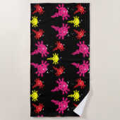 Axaotl Salamanderキッズギフト ビーチタオル (正面)