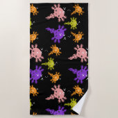 Axaotl Salamanderキッズギフト ビーチタオル (正面)